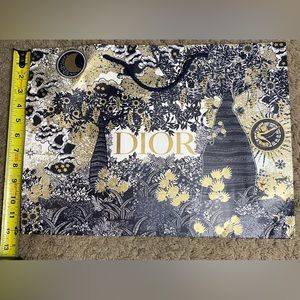 Dior empty gift bag with dust bag inside, see pics for measurements